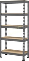 Yaheetech 5-Tier Metal Storage  Dark Gray