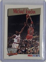 1991 NBA Hoops Supreme Court Michael Jordan Card