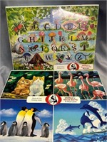 NEW CHILDRENS JIGSAW PUZZLES-MOUTH & FOOT PAINTERS