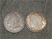 1921 S & 1921 D Morgan  SILVER Dollars