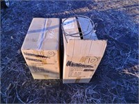(2) boxes of bucket holders for calf huts
