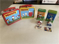 Miniature Peanuts Lunch Boxes & Surprise Tins