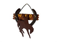 Wyoming Steamboat Horseshoe Wall Plaque