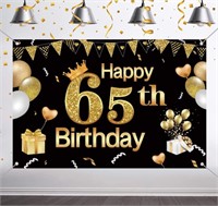 NEW 5x3’ Happy 65th Birthday Backdrop