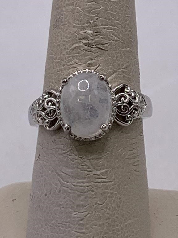 NEW RAINBOW MOONSTONE RING