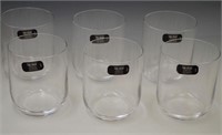 RIEDEL SET OF 6 DRINKING GLASSES CRYSTAL GERMANY