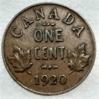 3 pièces 1¢ CANADA 1920-1927-1931, tirage limitée