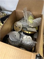 BOX OF MIXED CLOCK PARTS