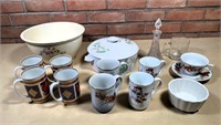 mugs, cruet, caserole & more