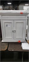 Off-White White Washed 2-Door Medicine Cabinet,