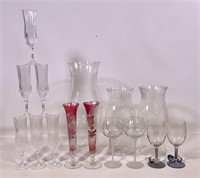 Glass: Hurricane shades / Stemware / Candlesticks