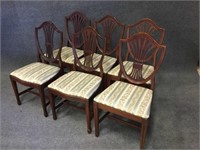 Shield Back Wood Dining Room Chairs