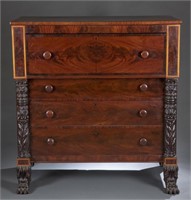 Empire Mahogany Butler's Desk, 19th c.