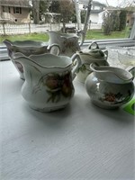 Set of 5 Creamers & Sugar - some Vintage