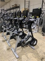 (4) Expresso Fitness Upright Bikes with Colour Mon