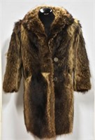 Police Auction: Lush 3/4 Length Raccoon Coat $2500