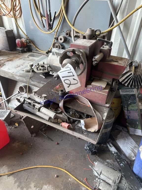 BRAKE & ROTOR LATHE ON TABLE-APPROX 6FTLX40"DX24"T