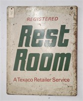 "Rest Room" Double-Sided Metal Sign