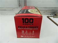 FEDERAL 100RD BOX 20 GA 8 SHOT