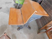 Wrought Iron School Desk