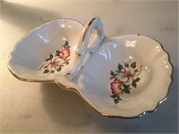 Two Basin Hand Painted Trinket Dish