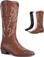 NEW BKWHDAY Cowgirl Boots Womens-US7.5