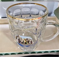 GERMAN GLASS BEER MUG