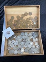 Cigar Box, Buffalo Nickels, Liberty Nickels, Wheat