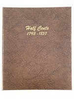 Half Cent 1794-1857 Dansco Album,Used, no Coins