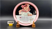 1988 Kellogg Plate "Girl with the Pink Bow"