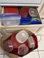 Very Large Lot of Plastic Storage Containers &