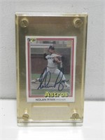 Autographed Astros Nolan Ryan Pitcher Card No COA