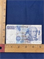 Italy paper bill money