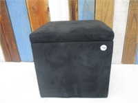 Black Ottoman with Storage