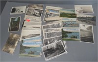 Vintage post cards includes reel photo, Leelanau