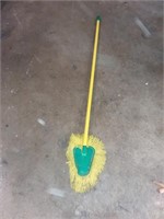 Small Push Broom; Yellow