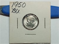 OF) BU 1950 Silver Roosevelt dime