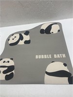 Panda Grey Rubber Bath Mat