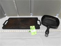 Cast iron skillet and griddle