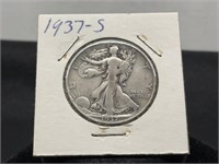 1937-S Walking Liberty Half Dollar