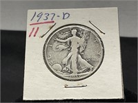 1937-D Walking Liberty Half Dollar