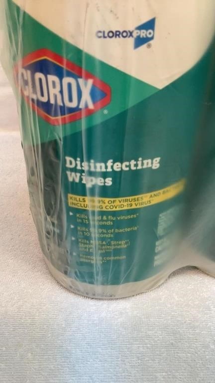 Clorox wipes.  New pack of six.