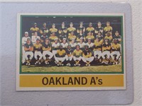 1976 TOPPS OAKLAND A'S TEAM CARD