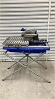 Working kobalt wet tile saw with stand