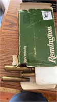 Remington 300 H&H Magnum box with empty shells