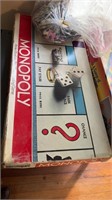 Parker Brothers Monopoly set in box and vintage