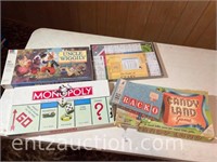 BOX OF BOARD GAMES - INCLUDING 2) THE GAME OF