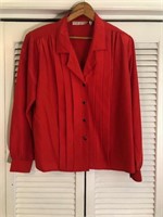 VINTAGE LAURA AND JAYNE POLYESTER SHIRT SIZE 14
