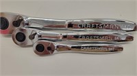 Craftsman Tool 1/2 3/8 1/4 Rachets