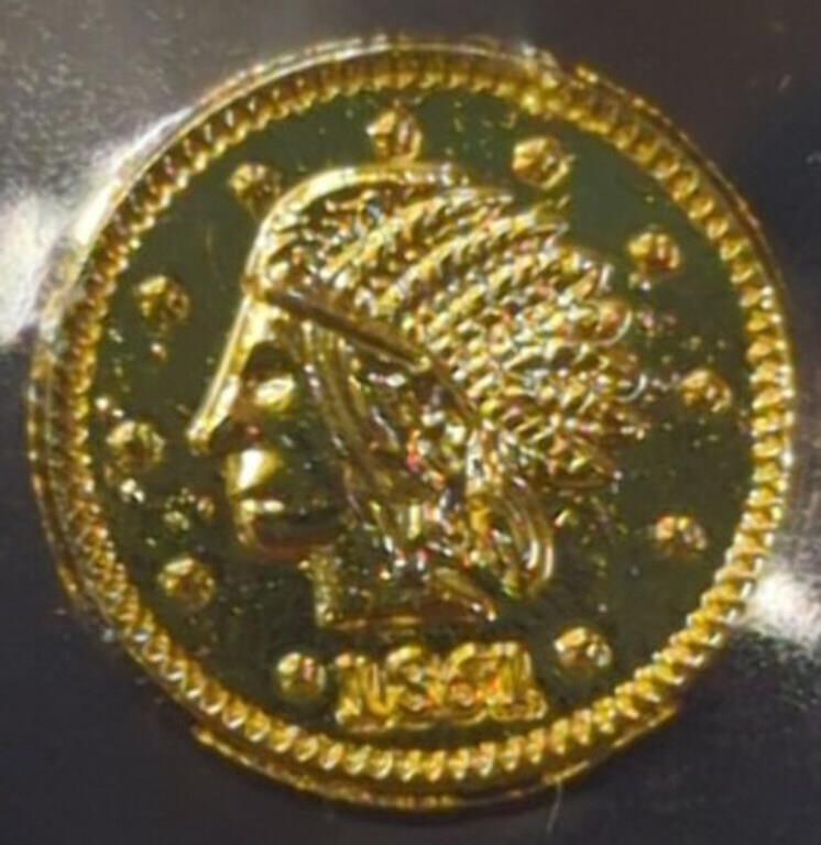 1861 California gold token